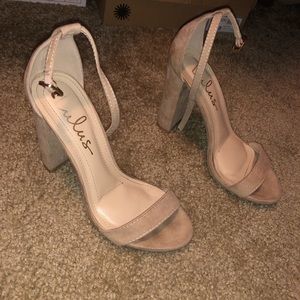 Lulus ankle strap block heel